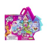 HASBRO My Little Pony Mini World Magic Crystal, Rozkladací, Kryštáľový domček s poníkmi, sada v kufríku 55ks + Farbu meniace kve