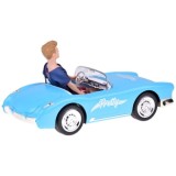 JOKO RC Kabriolet Retro Cadilac na diaľkové ovládanie so svetlom a zvukom + Bábika KEN, modrý