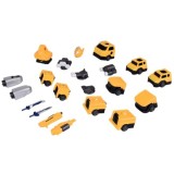 JOKO Transformer Figúrka Magnetický Robot 31cm 2v1 so svetlom na batérie, žltý