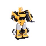 JOKO Transformer Figúrka Magnetický Robot 31cm 2v1 so svetlom na batérie, žltý