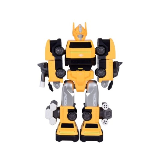 JOKO Transformer Figúrka Magnetický Robot 31cm 2v1 so svetlom na batérie, žltý