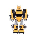 JOKO Transformer Figúrka Magnetický Robot 31cm 2v1 so svetlom na batérie, žltý
