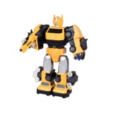 JOKO Transformer Figúrka Magnetický Robot 31cm 2v1 so svetlom na batérie, žltý