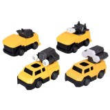 JOKO Transformer Figúrka Magnetický Robot 31cm 2v1 so svetlom na batérie, žltý