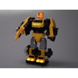 JOKO Transformer Figúrka Magnetický Robot 31cm 2v1 so svetlom na batérie, žltý
