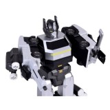 JOKO Transformer Figúrka Magnetický Robot 31cm 2v1 so svetlom na batérie, bielo-strieborný