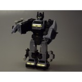 JOKO Transformer Figúrka Magnetický Robot 31cm 2v1 so svetlom na batérie, bielo-strieborný