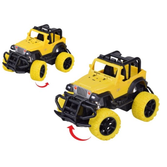 JOKO RC Auto Jeep Off-Road na diaľkové ovládanie 1:36 + nabíjačka, žlté