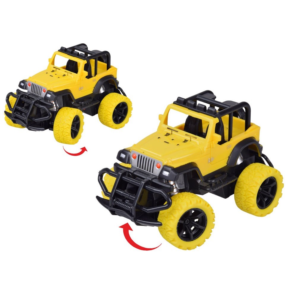 JOKO RC Auto Jeep Off-Road na diaľkové ovládanie 1:36 + nabíjačka, žlté