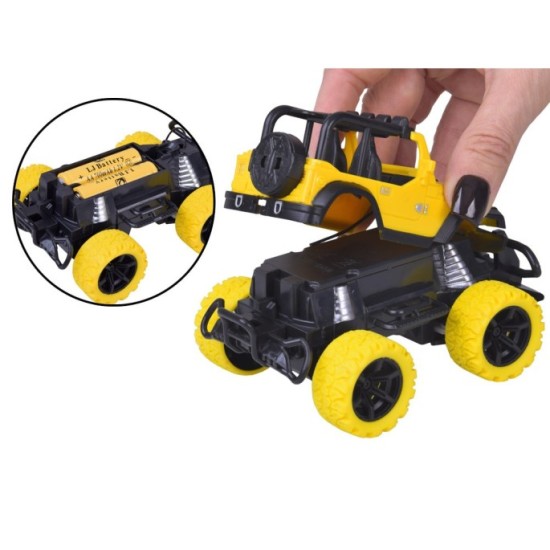 JOKO RC Auto Jeep Off-Road na diaľkové ovládanie 1:36 + nabíjačka, žlté
