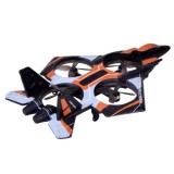 JOKO RC Dron Combat s Raketovým odpaľovačom, ovládanie rukavicou alebo diaľkovým ovládaním s Funkciou Streľby, oranžový