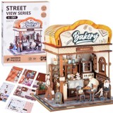 JOKO Drevené 3D PUZZLE Pekáreň 179ks s LED svetlom