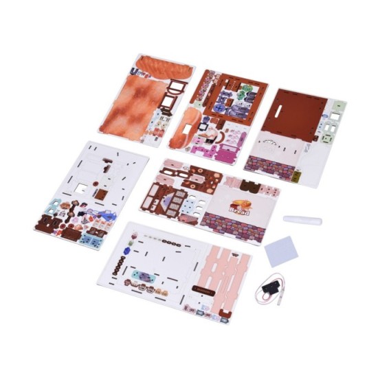 JOKO Drevené 3D PUZZLE Pekáreň 179ks s LED svetlom