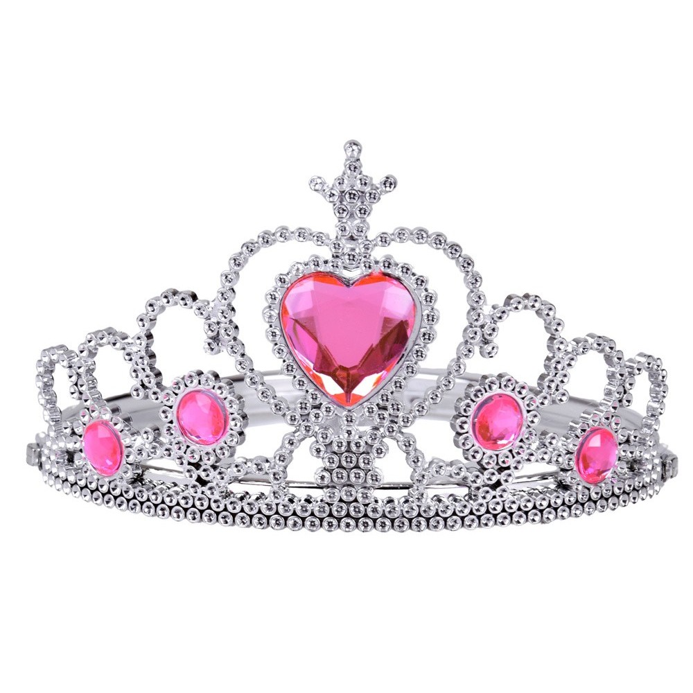 JOKO Kostým Princezna, Víla s ružovou sukňou a Korunkou + náušnice, náhrdelník, prsteň