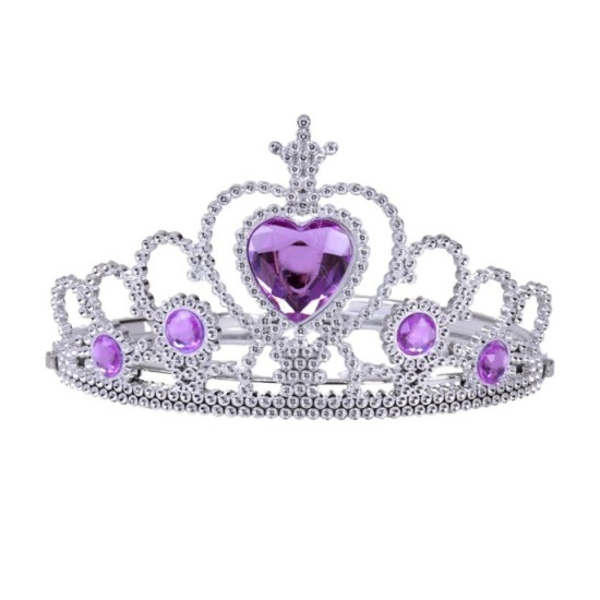 JOKO Kostým Princezna, Víla s fialovou sukňou a Korunkou + náušnice, náhrdelník, prsteň
