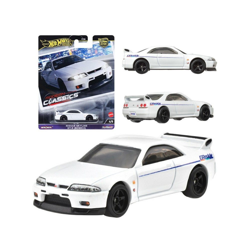 Mattel Hot Wheels Kovové autíčko Nissan Skyline GT-R Premium