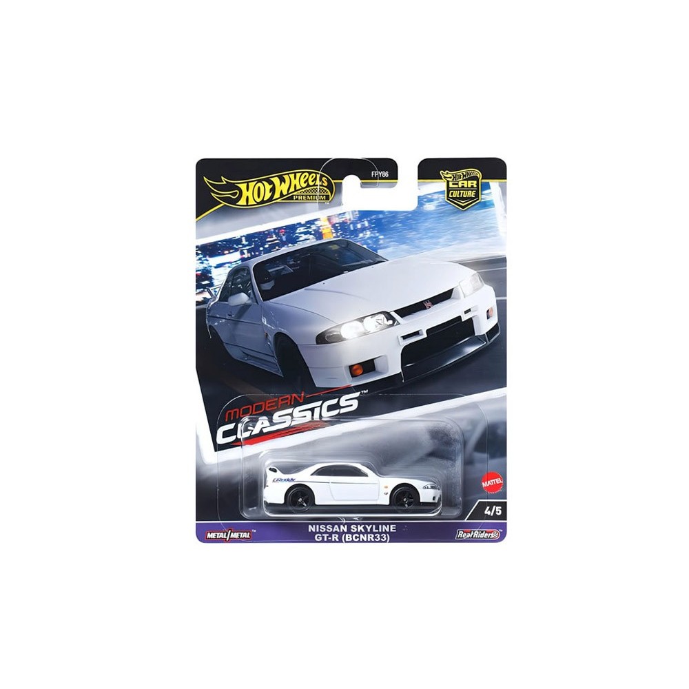 Mattel Hot Wheels Kovové autíčko Nissan Skyline GT-R Premium