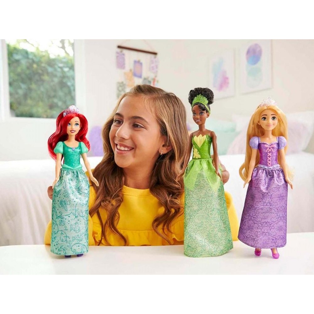 Mattel Disney Princess Sada Bábiky Princzezny 3ks Ariel, Tiana a Rapunzel