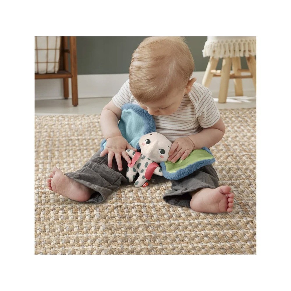 Mattel Fisher Price Planet Friends Senzorický Slon Cuddly Toy - Veľké Uši