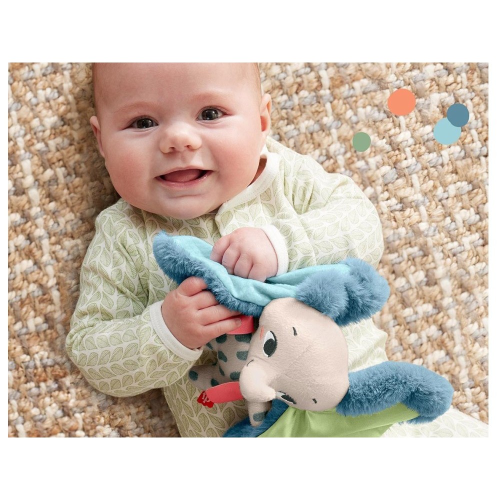 Mattel Fisher Price Planet Friends Senzorický Slon Cuddly Toy - Veľké Uši