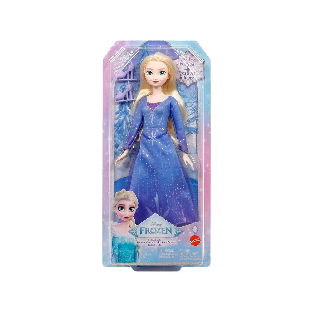 Mattel Disney Bábika Frozen Princezná Elza Korčuliarka Ľadové Kráľovstvo Zimný Festival na ľade