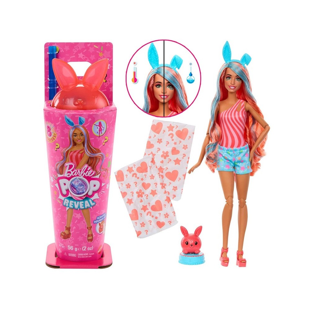 Mattel Bábika Barbie Pop Reveal Zajačik - Koktejlové Prekvapenie Shakes