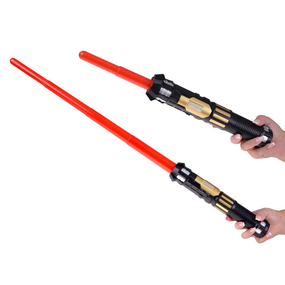 JOKO Vyskakovací Svetelný Meč Star Wars so svetlom a zvukom, červený
