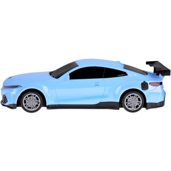 JOKO RC Elektrické Pretekárske auto s Nabíjacou stanicou na diaľkové ovládanie + svetlo + hudba, modré