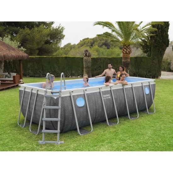 BESTWAY 561MB Bazén s kovovou konštrukciou Steel Pro Max Splashview 488 x 244 x 122 cm, kartušová filtrácia