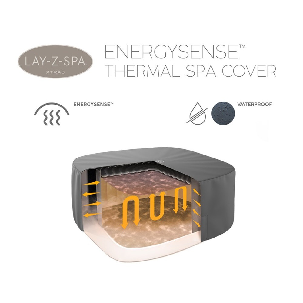 BESTWAY 60319 Kompletný Termokryt Lay-Z-Spa Xtras EnergySense Plus na vírivku 180 x 180 x 71 cm