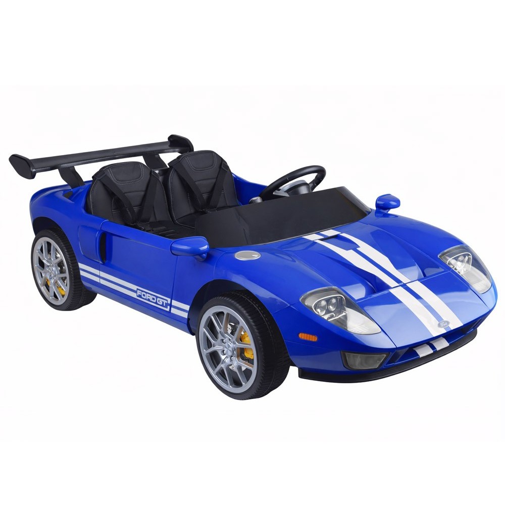 JOKO Elektrické autíčko Ford GT 4x4 24V, Dvojmiestne kožené sedadlo, penové kolesá, Nosnosť 60kg, modré