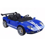 JOKO Elektrické autíčko Ford GT 4x4 24V, Dvojmiestne kožené sedadlo, penové kolesá, Nosnosť 60kg, modré