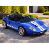 JOKO Elektrické autíčko Ford GT 4x4 24V, Dvojmiestne kožené sedadlo, penové kolesá, Nosnosť 60kg, modré