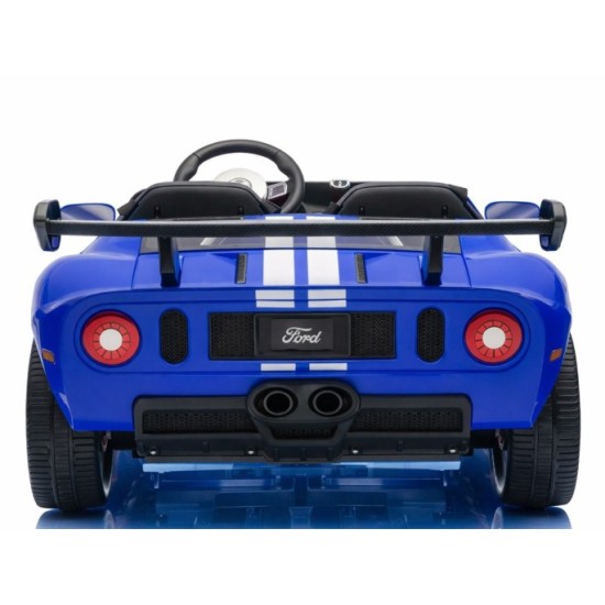 JOKO Elektrické autíčko Ford GT 4x4 24V, Dvojmiestne kožené sedadlo, penové kolesá, Nosnosť 60kg, modré