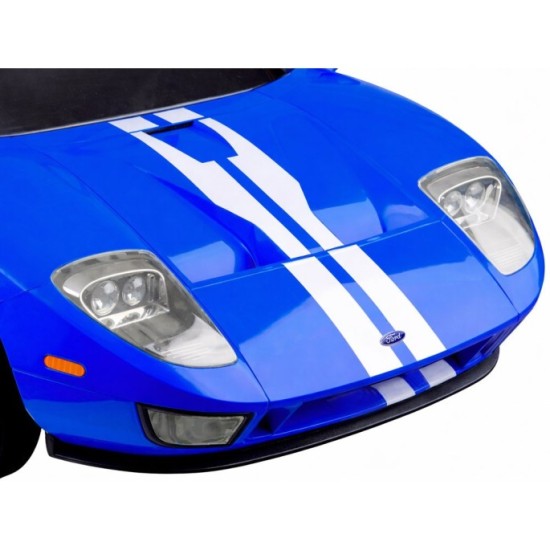 JOKO Elektrické autíčko Ford GT 4x4 24V, Dvojmiestne kožené sedadlo, penové kolesá, Nosnosť 60kg, modré