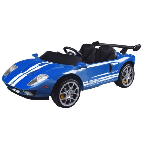 JOKO Elektrické autíčko Ford GT 4x4 24V, Dvojmiestne kožené sedadlo, penové kolesá, Nosnosť 60kg, modré