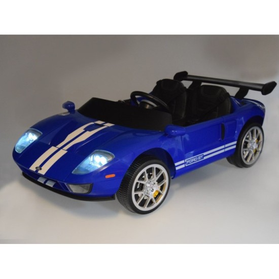 JOKO Elektrické autíčko Ford GT 4x4 24V, Dvojmiestne kožené sedadlo, penové kolesá, Nosnosť 60kg, modré