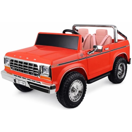 JOKO Elektrické autíčko Ford Bronco Pickup Classic 4X4 24V, Dvojmiestne kožené sedadlo, penové kolesá, FM rádio, nosnosť 60kg, č