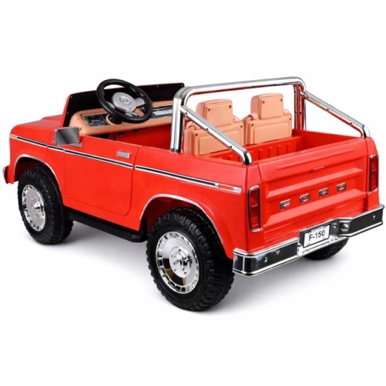 JOKO Elektrické autíčko Ford Bronco Pickup Classic 4X4 24V, Dvojmiestne kožené sedadlo, penové kolesá, FM rádio, nosnosť 60kg, č