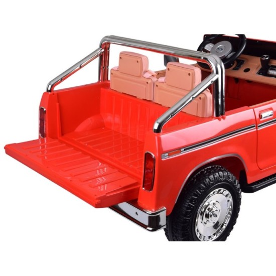 JOKO Elektrické autíčko Ford Bronco Pickup Classic 4X4 24V, Dvojmiestne kožené sedadlo, penové kolesá, FM rádio, nosnosť 60kg, č