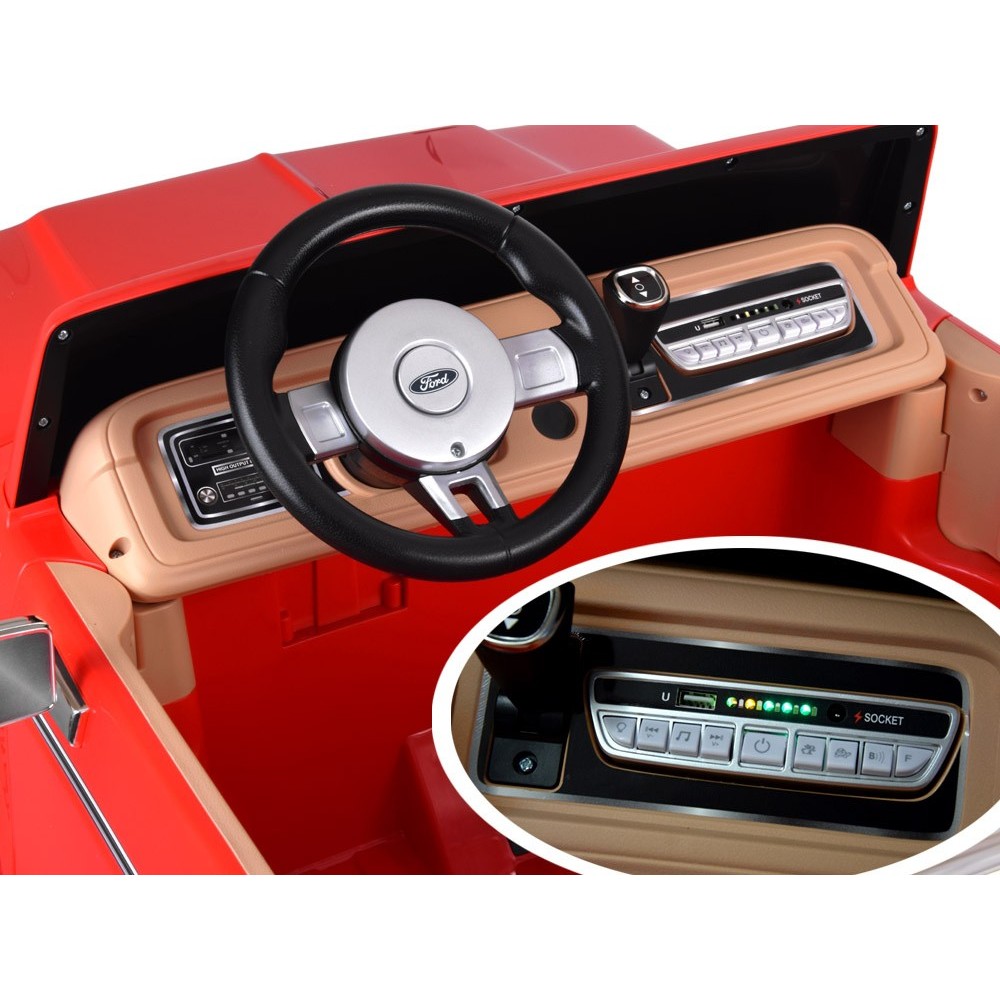 JOKO Elektrické autíčko Ford Bronco Pickup Classic 4X4 24V, Dvojmiestne kožené sedadlo, penové kolesá, FM rádio, nosnosť 60kg, č