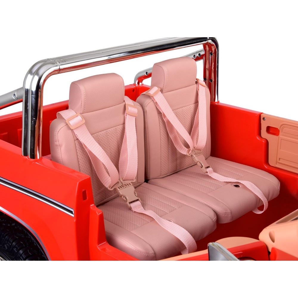 JOKO Elektrické autíčko Ford Bronco Pickup Classic 4X4 24V, Dvojmiestne kožené sedadlo, penové kolesá, FM rádio, nosnosť 60kg, č