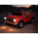 JOKO Elektrické autíčko Ford Bronco Pickup Classic 4X4 24V, Dvojmiestne kožené sedadlo, penové kolesá, FM rádio, nosnosť 60kg, č