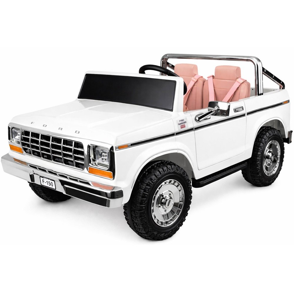 JOKO Elektrické autíčko Ford Bronco Pickup Classic 4X4 24V, Dvojmiestne kožené sedadlo, penové kolesá, FM rádio, nosnosť 60kg, b