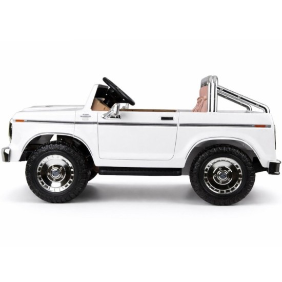 JOKO Elektrické autíčko Ford Bronco Pickup Classic 4X4 24V, Dvojmiestne kožené sedadlo, penové kolesá, FM rádio, nosnosť 60kg, b