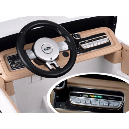 JOKO Elektrické autíčko Ford Bronco Pickup Classic 4X4 24V, Dvojmiestne kožené sedadlo, penové kolesá, FM rádio, nosnosť 60kg, b