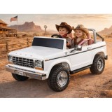 JOKO Elektrické autíčko Ford Bronco Pickup Classic 4X4 24V, Dvojmiestne kožené sedadlo, penové kolesá, FM rádio, nosnosť 60kg, b