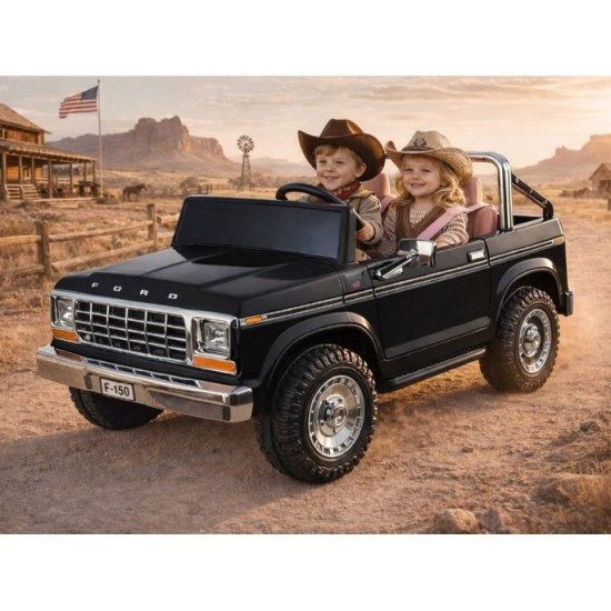 JOKO Elektrické autíčko Ford Bronco Pickup Classic 4X4 24V, Dvojmiestne kožené sedadlo, penové kolesá, FM rádio, nosnosť 60kg, č