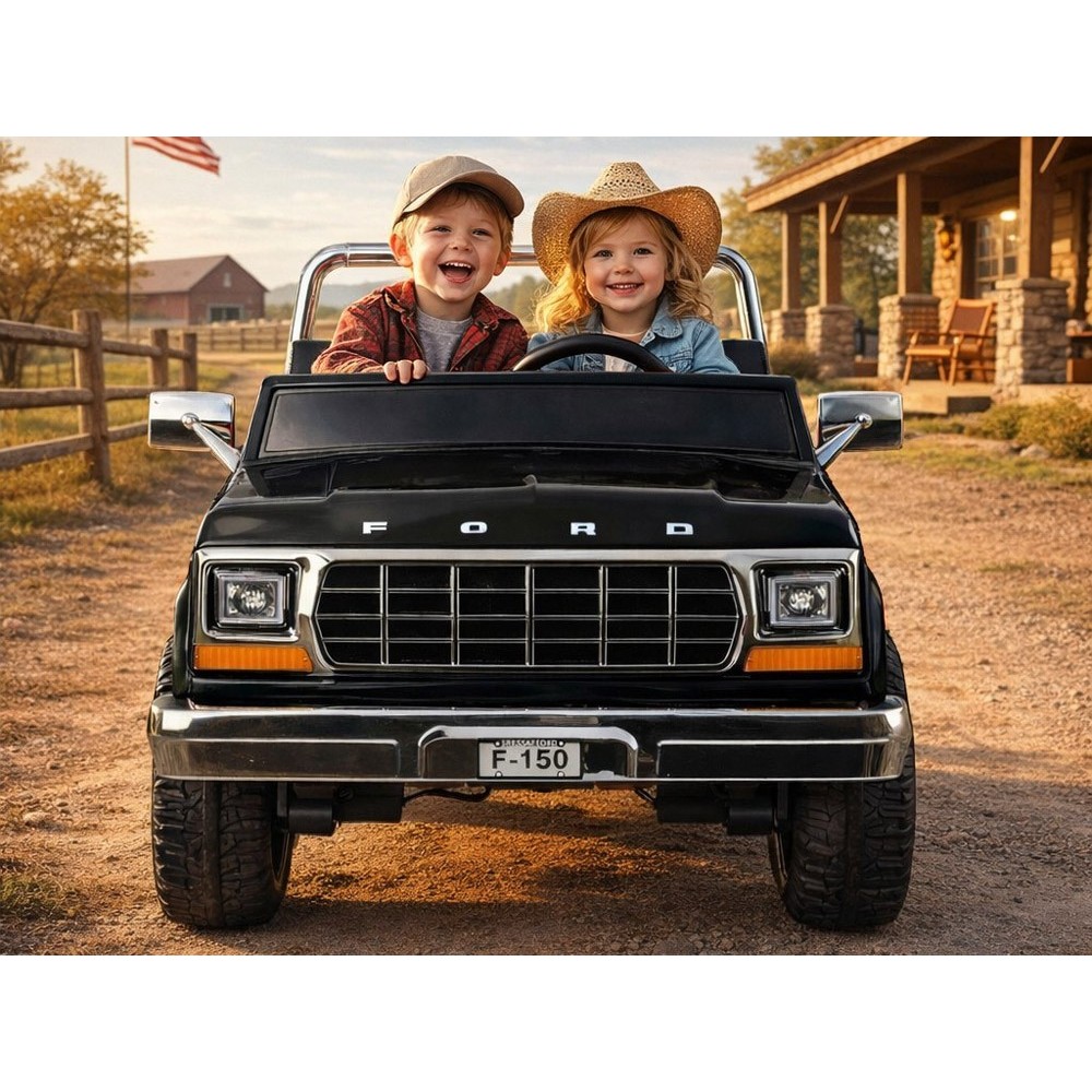 JOKO Elektrické autíčko Ford Bronco Pickup Classic 4X4 24V, Dvojmiestne kožené sedadlo, penové kolesá, FM rádio, nosnosť 60kg, č