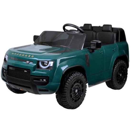 JOKO Elektrické autíčko Land Rover Defender 4x4 24V, dvojmiestne, nosnosť 50kg, FM rádio, zelené